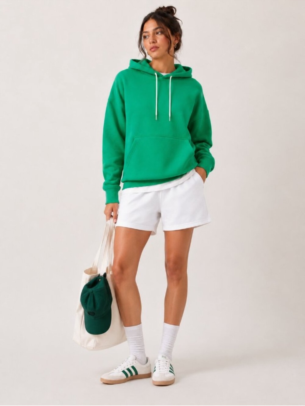 Everlane Track Hoodie Green XS